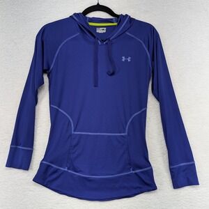 Under Armour Women's Hoodie Long Sleeve Pullover Activewear Athleisure Blue‎ S